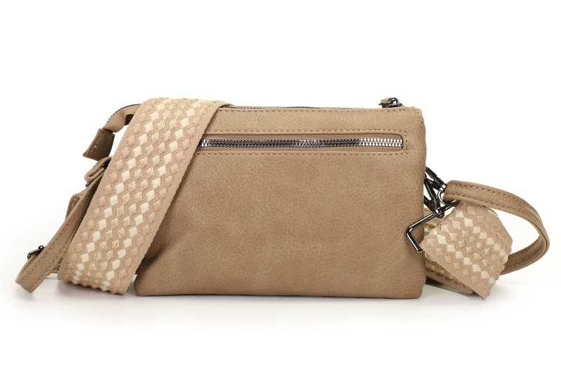 I'm Dutch telefoon/schoudertas Naarden taupe