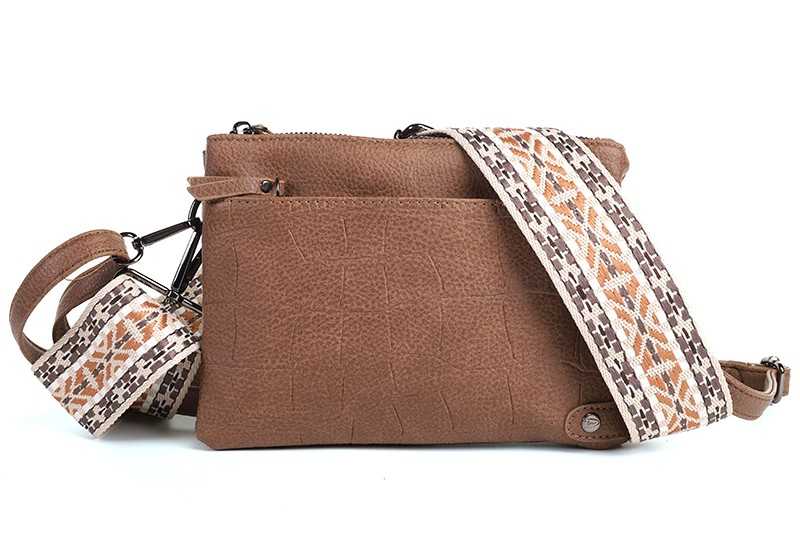 I'm Dutch telefoon/schoudertas Brussel camel new