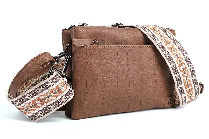 I'm Dutch telefoon/schoudertas Brussel camel new