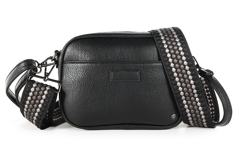 I'm Dutch schoudertas Santorini zwart black
