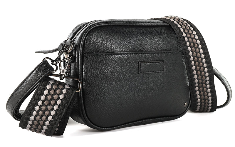 I'm Dutch schoudertas Santorini zwart black