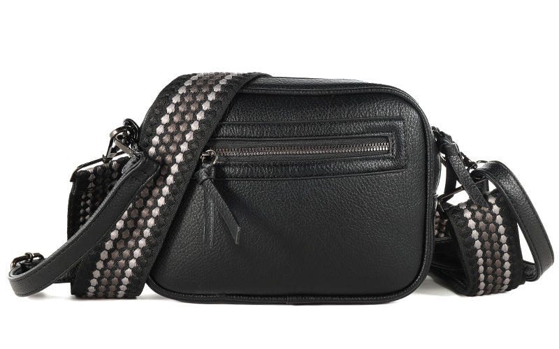 I'm Dutch schoudertas Santorini zwart black