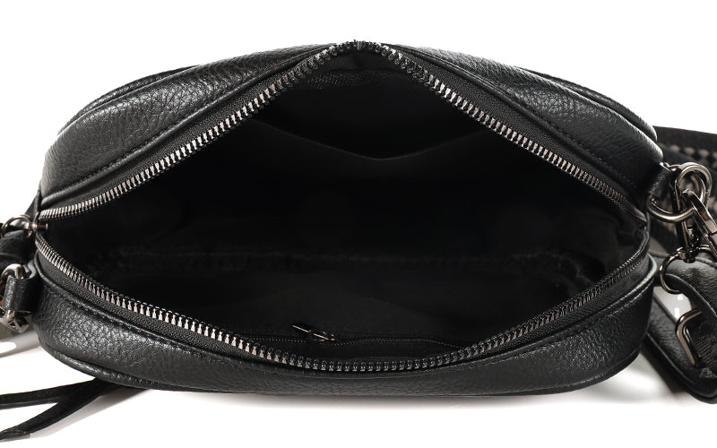 I'm Dutch schoudertas Santorini zwart black