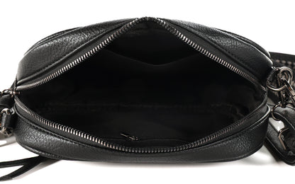 I'm Dutch schoudertas Santorini zwart black