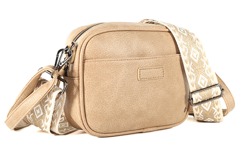 I'm Dutch schoudertas Santorini taupe