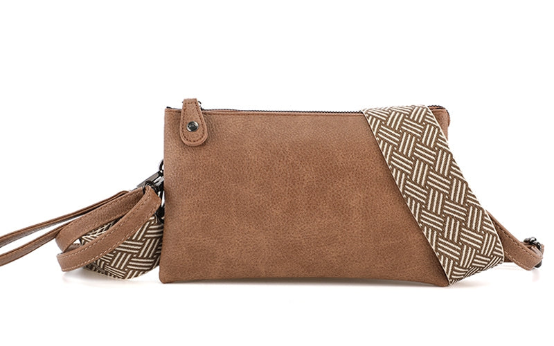 I'm Dutch dames- / schoudertasje New York camel PU leer 