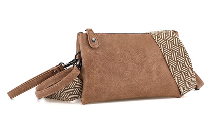 I'm Dutch dames- / schoudertasje New York camel PU leer 