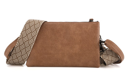 I'm Dutch dames- / schoudertasje New York camel PU leer 