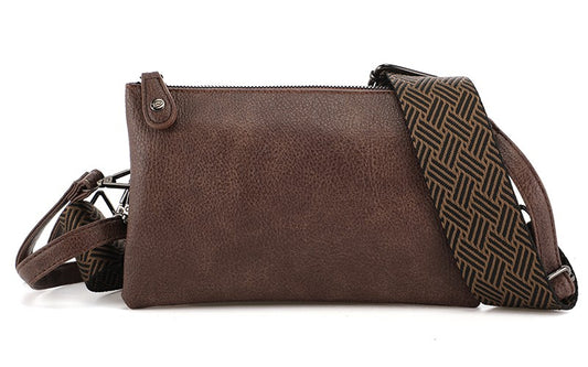 I'm Dutch dames- / schoudertasje New York dark bordeaux PU leer 