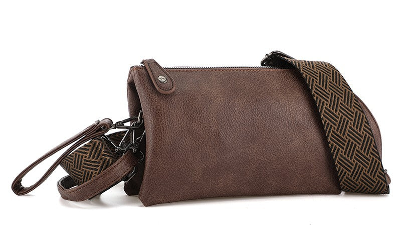 I'm Dutch dames- / schoudertasje New York dark bordeaux PU leer 