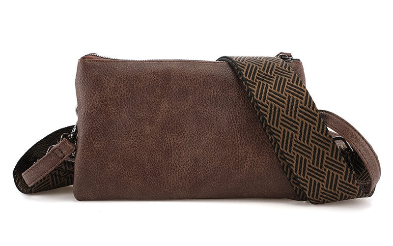 I'm Dutch dames- / schoudertasje New York dark bordeaux PU leer 