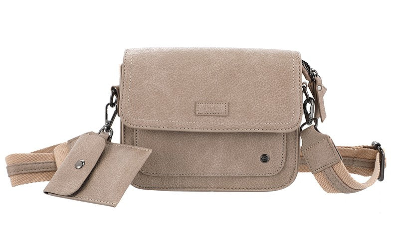 I'm Dutch schoudertasje Toulon taupe