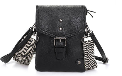 I'm Dutch telefoon/schoudertas Kansas black zwart