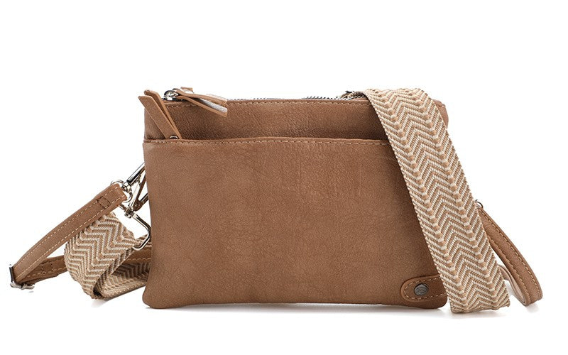 I'm Dutch crossbody schoudertas Gent camel