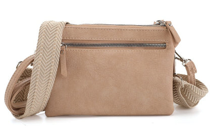 I'm Dutch crossbody schoudertas Gent taupe