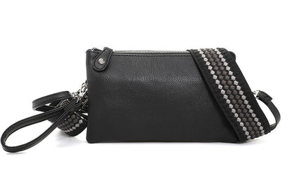 I'm Dutch dames- / schoudertasje New York black zwart PU leer 