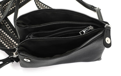 I'm Dutch dames- / schoudertasje New York black zwart PU leer 