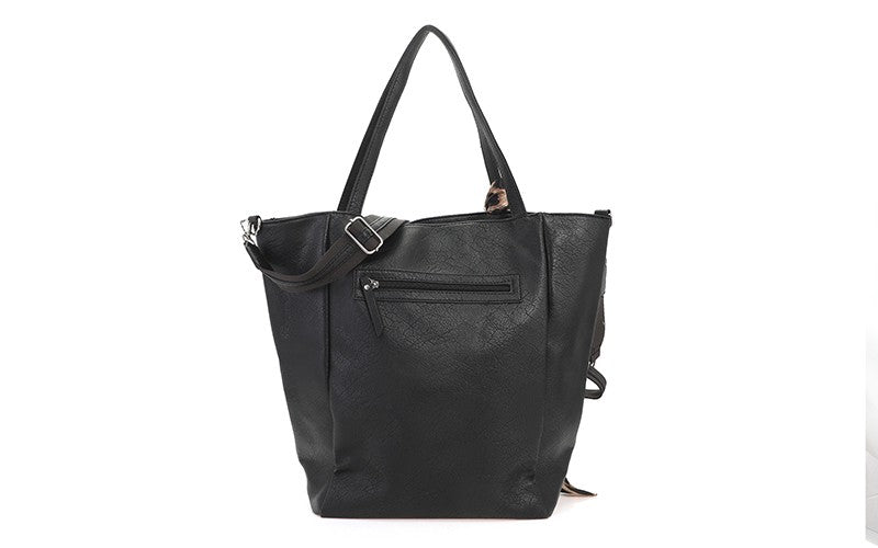 I'm Dutch schoudertas/shopper Macon black zwart