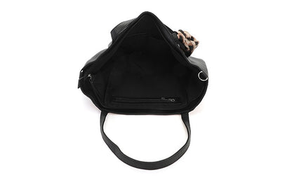 I'm Dutch schoudertas/shopper Macon black zwart