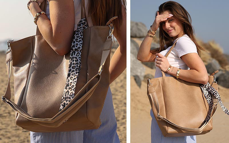 I'm Dutch schoudertas/shopper Macon khaki