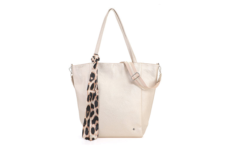 I'm Dutch schoudertas/shopper Macon champagne