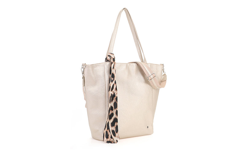 I'm Dutch schoudertas/shopper Macon champagne