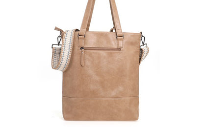 I'm Dutch schoudertas/shopper Le Mans camel