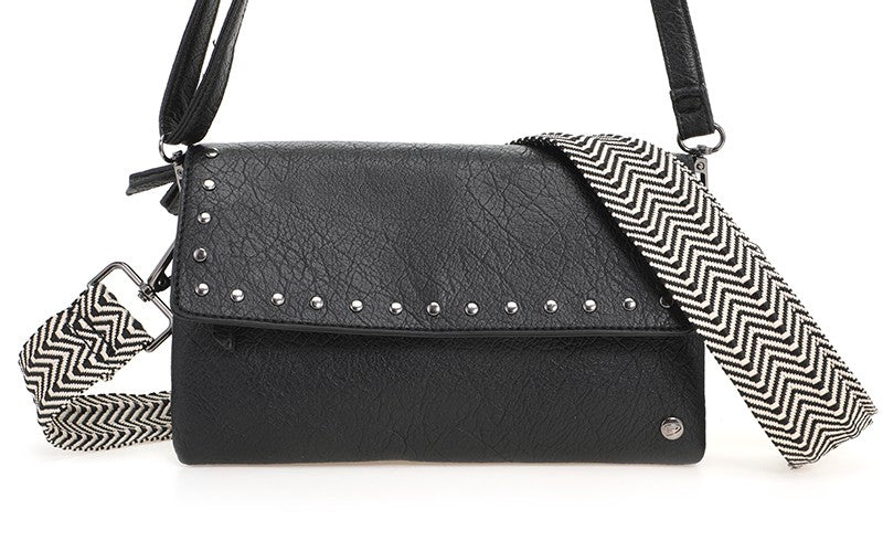 I'm Dutch schoudertas San Martin black zwart