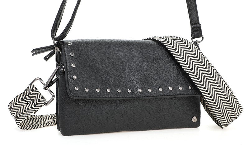 I'm Dutch schoudertas San Martin black zwart