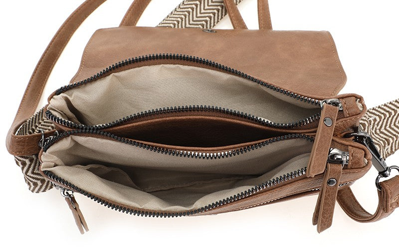 I'm Dutch schoudertas San Martin camel