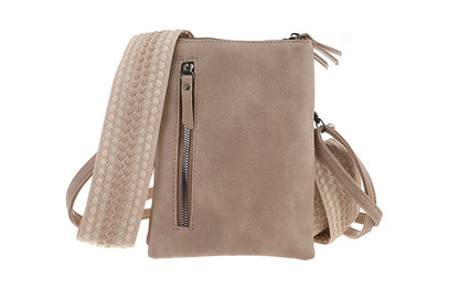 I'm Dutch telefoon/schoudertas Tyler light taupe