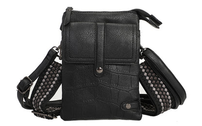 I'm Dutch telefoon/schoudertas Tyler black zwart