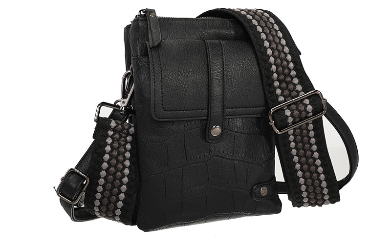 I'm Dutch telefoon/schoudertas Tyler black zwart