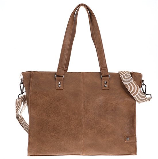 I'm Dutch schoudertas/shopper Veghel camel