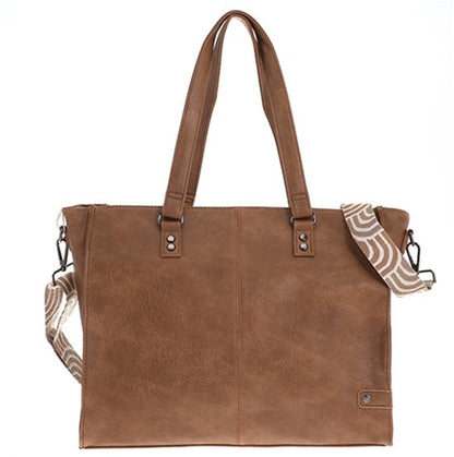 I'm Dutch schoudertas/shopper Veghel camel