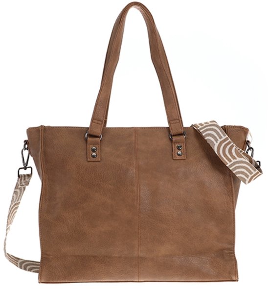 I'm Dutch schoudertas/shopper Veghel camel