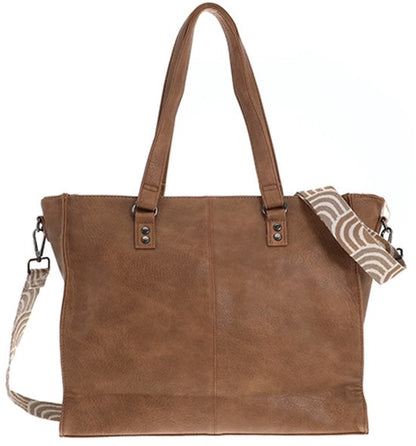 I'm Dutch schoudertas/shopper Veghel camel