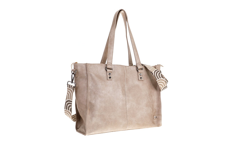 I'm Dutch schoudertas/shopper Veghel champagne