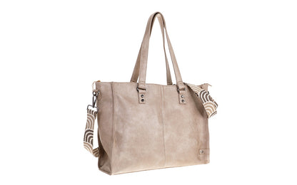 I'm Dutch schoudertas/shopper Veghel champagne