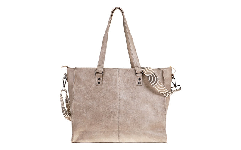 I'm Dutch schoudertas/shopper Veghel champagne