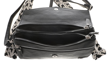 I'm Dutch crossbody schoudertas Stanfield black zwart