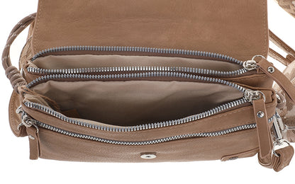 I'm Dutch crossbody schoudertas Stanfield camel