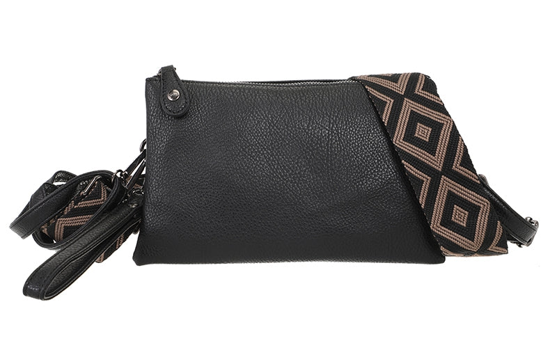I'm Dutch dames- / schoudertasje New York black PU leer 
