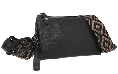 I'm Dutch dames- / schoudertasje New York black PU leer 