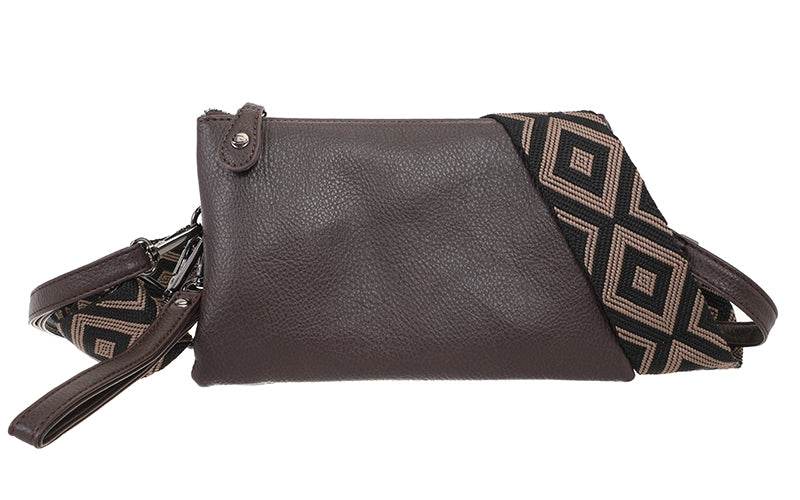 I'm Dutch dames- / schoudertasje New York browny PU leer 