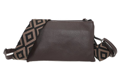 I'm Dutch dames- / schoudertasje New York browny PU leer 