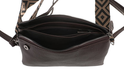 I'm Dutch dames- / schoudertasje New York browny PU leer 