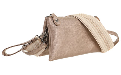 I'm Dutch dames- / schoudertasje New York brons PU leer 