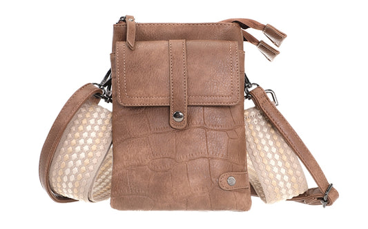 I'm Dutch telefoon/schoudertas Tyler camel