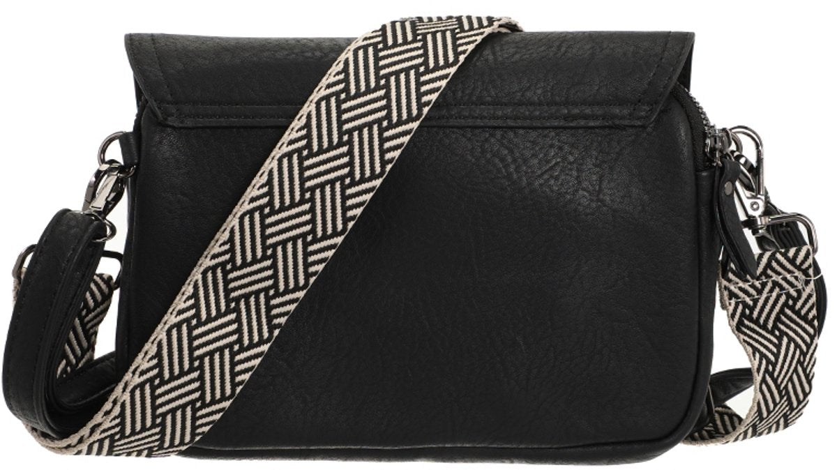 I'm Dutch schoudertas Rennes black zwart